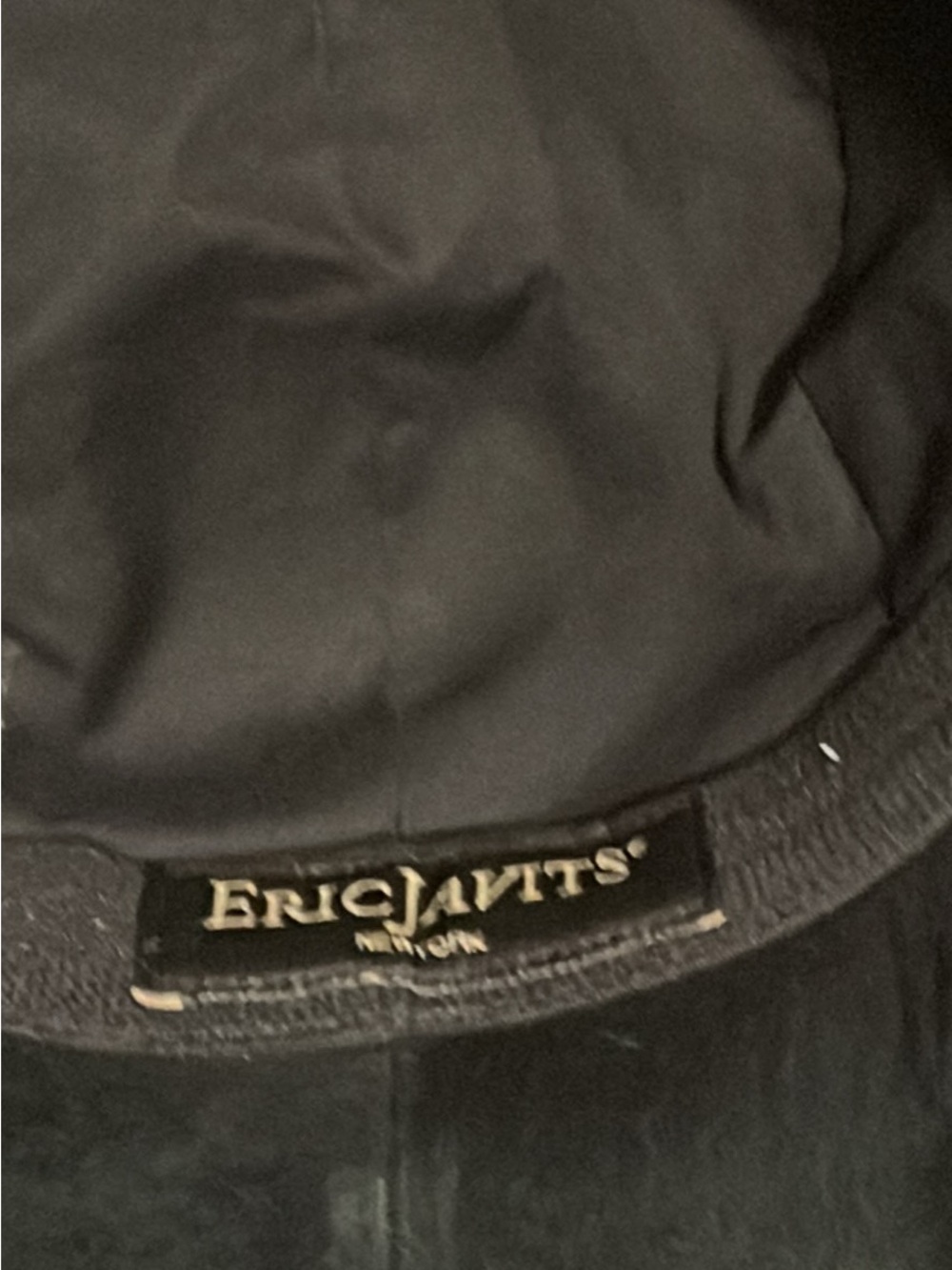 Eric Javits Black Suede Floppy Brim Hat - Picture 7 of 7